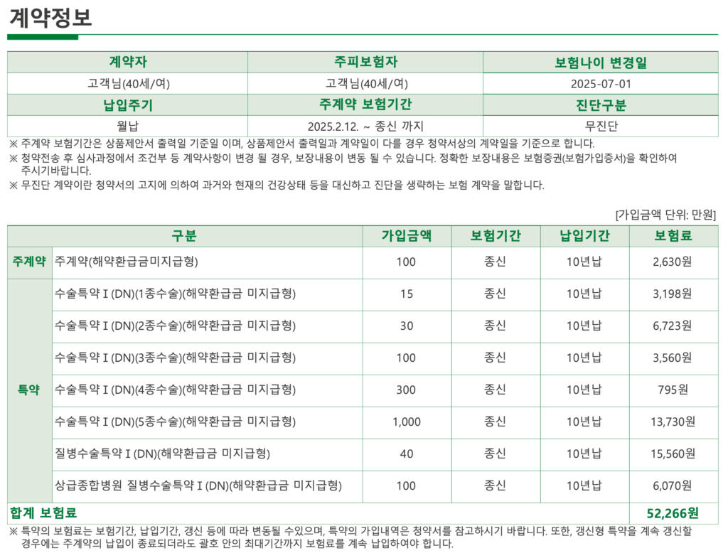 DB생명-수술특약-제안